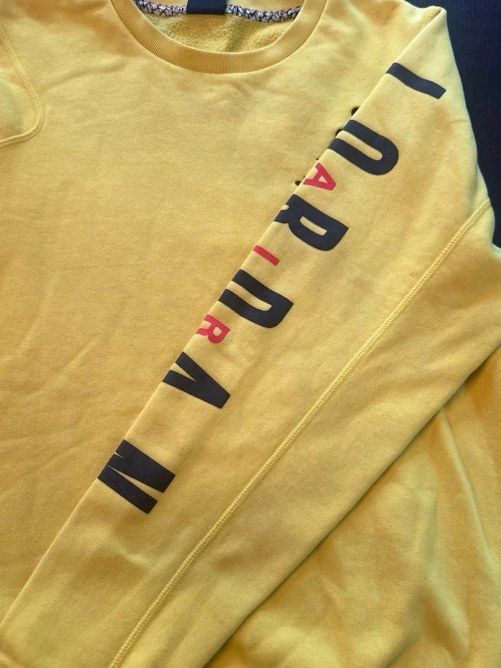 Jordan Neon Yellow Jumpman Crewneck Sweatshirt Men’s Small